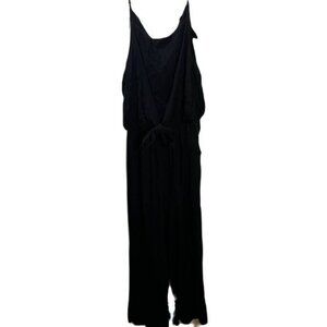 The Vanity Room Strappy V Neck Jumpsuit Large‎ NWT